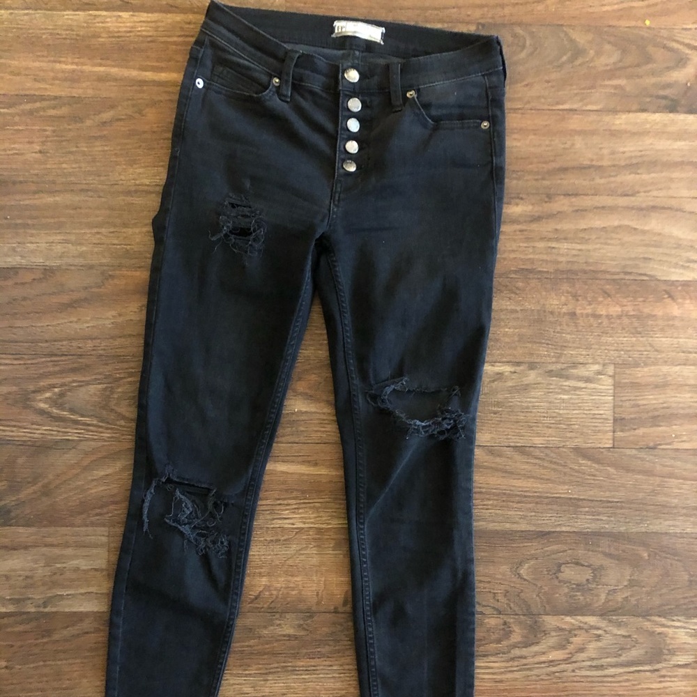 Free People Raegan Raw Hem skinny jeans